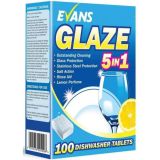 Dishwasher Tablets - Evans Glaze 5 In 1 - 100 tablets