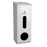 Toilet Roll Dispenser Traditional Coated Metal White 3 Roll