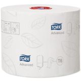 Toilet Roll Mid-Size T6 Advanced Soft White 2 Ply 100m - Tork®