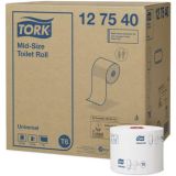 Toilet Roll Mid-Size T6 Universal White 1 Ply 135m - Tork®