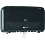Toilet Paper T7 Dispenser Twin Coreless Mid-Size Black - Tork®