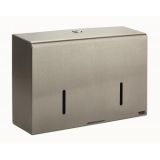 Toilet Roll Dispenser Micro Mini Stainless Steel 2 Roll - Jangro