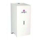 Toilet Roll Dispenser with Core Catcher Metal White - Jangromatic