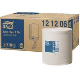 Centrefeed Roll M2 Universal Basic Paper Perforated 2 Ply White 120m - Tork®