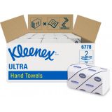 Interfold Hand Towel Medium Ultra™ White 2 Ply 124 Sheets - KLEENEX®