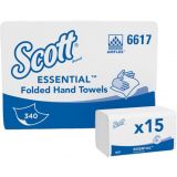 Interfold Hand Towel Small Essential™ White 1 Ply - SCOTT®